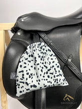 Lade das Bild in den Galerie-Viewer, Steigbügelschoner Jersey - grauer Dalmatiner